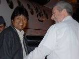 El presidente Evo Morales arriba a la Habana para participar en la Cumbre del ALBA