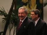 Raul el el recibimiento a Jefes de Estado minutos antes de la Inauguracion de la Cumbre Cuba Caricom. Foto: Ismael Francisco/Cubadebate.