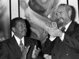 Fidel Castro con Lucius Walker, New York, 25 de octubre de 1995