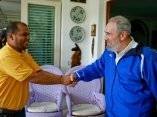 Fidel con jóvenes abogados venezolanos