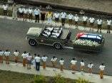 Cortejo fúnebre que traslada el féretro del Comandante de la Revolución, Juan Almeida Bosque