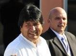 Llegada de Evo Morales