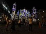 Luces en la Catedral de La Habana