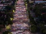 Desfile por el dÃ­a internacional de los trabajadores. Foto: Abel PadrÃ³n Padilla/ Cubadebate.