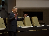 Raúl en la Asamblea Nacional del Poder Popular en abril de 2018. Foto: Irene Pérez/ Cubadebate.