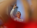 Raúl en la Plaza de la Revolución. Foto: Ismael Francisco/ Cubadebate.
