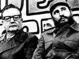 Salvador Allende y Fidel Castro