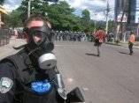 Brutal represión en Honduras ante presencia del presidente constitucional Manuel Zelay