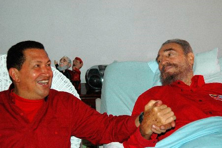Fidel Castro y Hugo Chavez