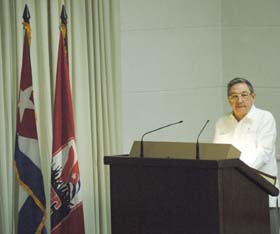 Raul Castro VI Pleno del Comité Central del PCC