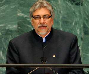 Fernando Lugo, Presidente de Paraguay en la ONU
