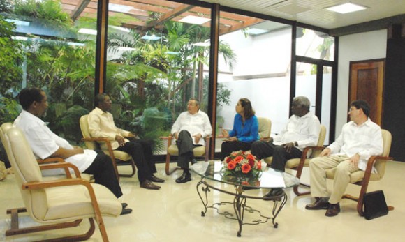 Raul Castro se reune con el Primer Ministro de Lesotho