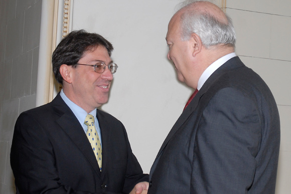 Recibe Cancille cubano a Ministro español del exterior