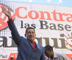 Concentración en Venezuela contras las Bases Militares en Colombia