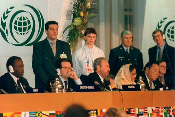 Fidel Castro en la Cumbre Mundial de la FAO, 1996