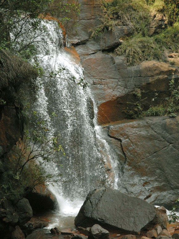 Salto del Gayabo, principal atractivo del parque nacional La Mensura, Holguin, Cuba
