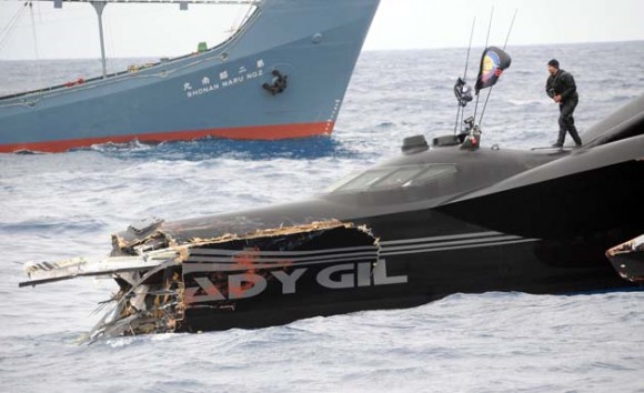 Accidente barco japonés en la Antártida (Foto: AFP)