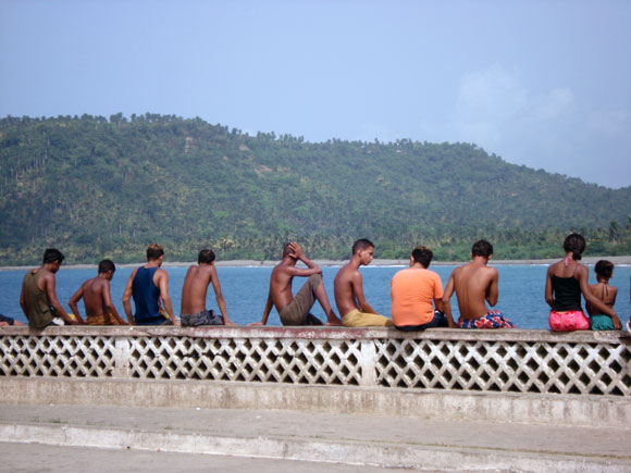 El malecón de la ciudad de Baracoa, en la provincia de Guantánamo al Oriente de Cuba