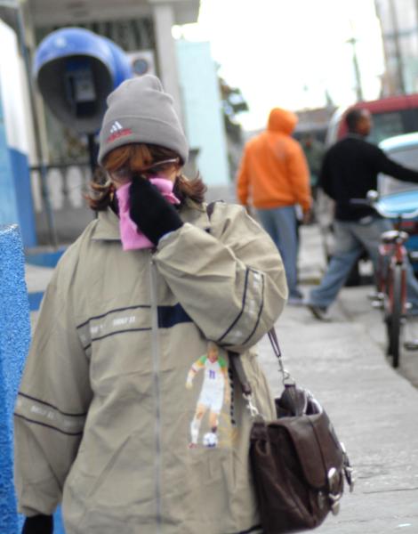 Cubanos con frio invierno de enero de 2010