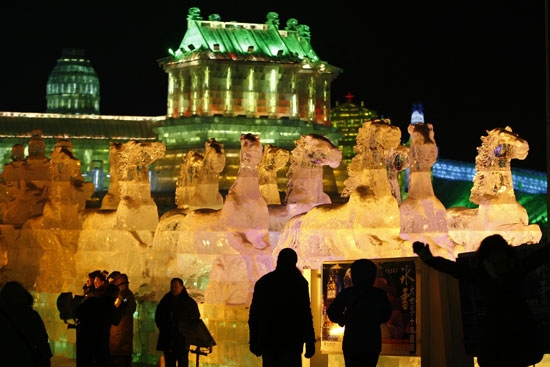 Festival de hielo de Harbin en China. Foto AFP