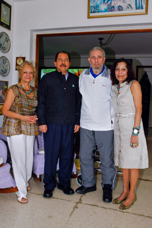 Encuentro de Fidel Castro y Daniel Ortega