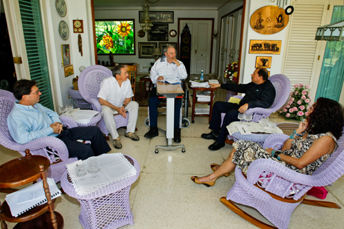 Encuentro de Fidel Castro, Raúl Castro y Daniel Ortega