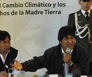 Evo Morales en la Cumbre de los Pueblos sobre el Cambio Climático y los Derechos de la Madre Tierra