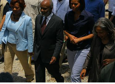 Visita de Michelle Obama a Haití Foto: Haití Press Network