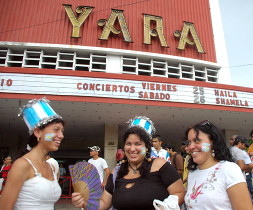 Por Argentina en el cine Yara, de La Habana, Cuba. Foto: Kaloian