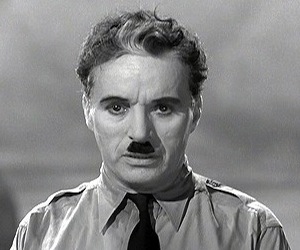Charles Chaplin en "El gran dictador"