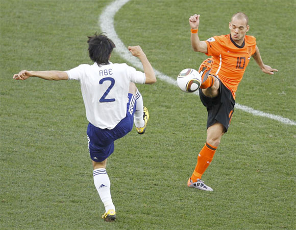 Holanda vs Japón en la Copa Mundial de Fútbol, Sudáfrica 2010. Foto: Reuters