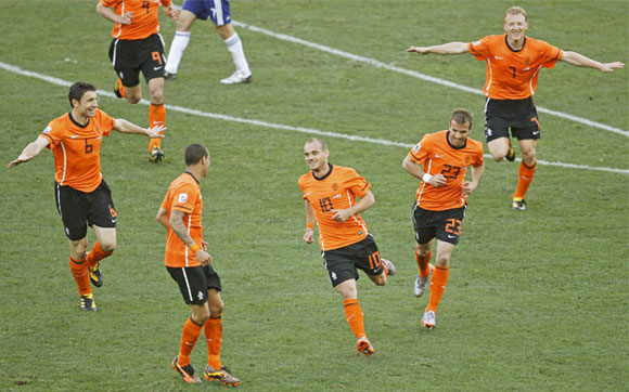 Holanda vs Japón en la Copa Mundial de Fútbol, Sudáfrica 2010. Foto: Reuters