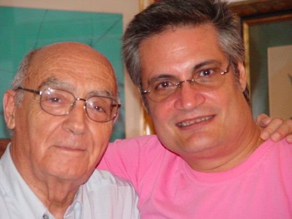 Saramago y Amaury en La Habana. Foto: Petí