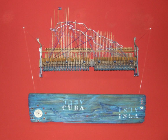 Exposición "Formato roto", de la Artista Plástica Diana Balboa, en el marco de la Fería Arte en la Rampa. Foto: Marianela Dufflar
