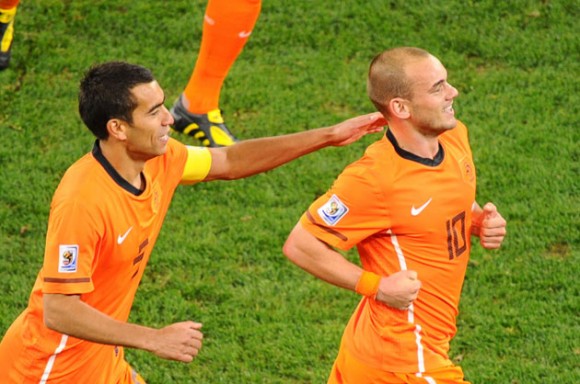Holanda vs Uruguay en la semifinal del Mundial de Fútbol