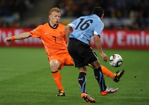 Holanda vs Uruguay en la semifinal del Mundial de Fútbol