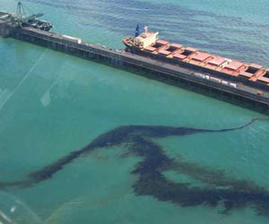 Escape de petróleo en el Golfo de México