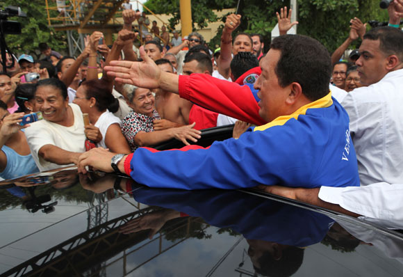 Chávez en Santa Marta, Colombia. Foto: Prensa Miraflores
