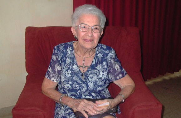 María Teresa Linares celebra sus 90 años. Foto: Marianela Dufflar