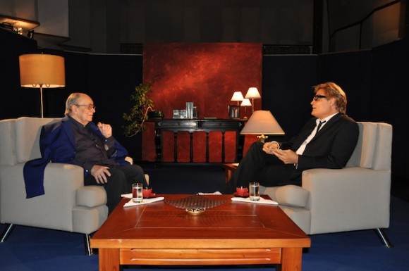 Alfredo Guevara y Amaury Pérez en "Con 2 que se quieran". Foto: Petí