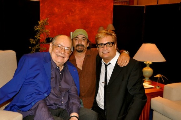 Alfredo Guevara, Rafael Solís y Amaury Pérez en "Con 2 que se quieran". Foto: Petí
