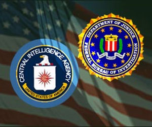Logos de la CIA y el FBI