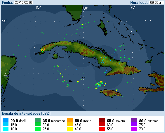 Imagen de Radades, Instituto de Meteorología de Cuba