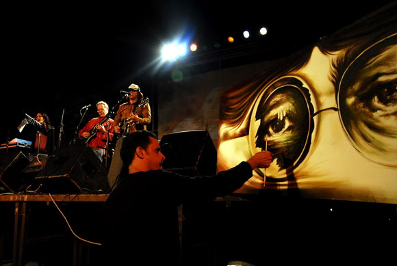 Concierto en la Habana en homenaje a Lennon. Foto: Iván Soca