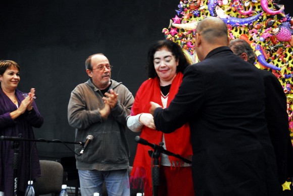 Silvio en la presentación del Premio de Creación. Foto: Iván Soca