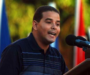 Yoerky Sánchez. Diputado al Parlamente Cubano y delegado al 17 Festival Mundial de la Juventud y los Estudiantes. Foto de archivo
