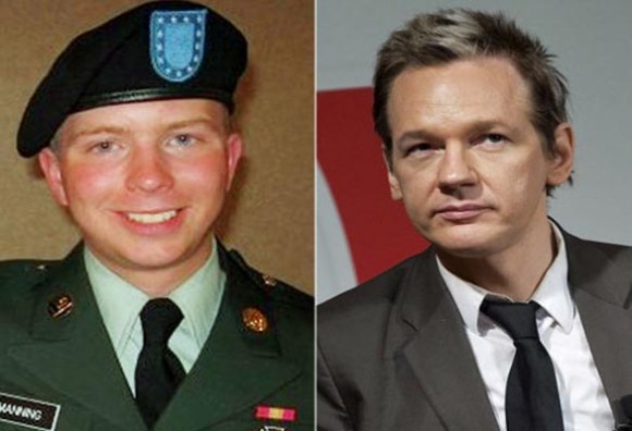Bradley Manning y Julian Assange