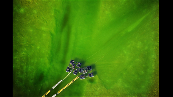 En esta foto vemos los desechos que produce una fábrica de herbicidas en Luisiana, Estados Unidos. Foto: J. Henry Fair/Cortesía: Galería Gerald Peters. 