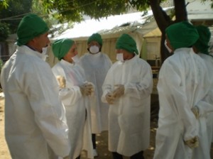 Colaboración de los médicos cubanos en Haití