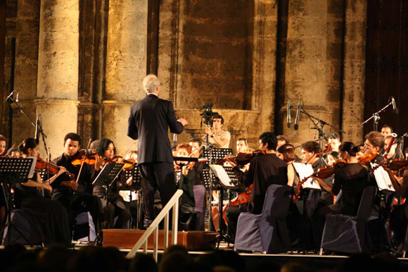 Concierto de la Orquesta Sinfonica del ISA en La Catedral. Foto:10K